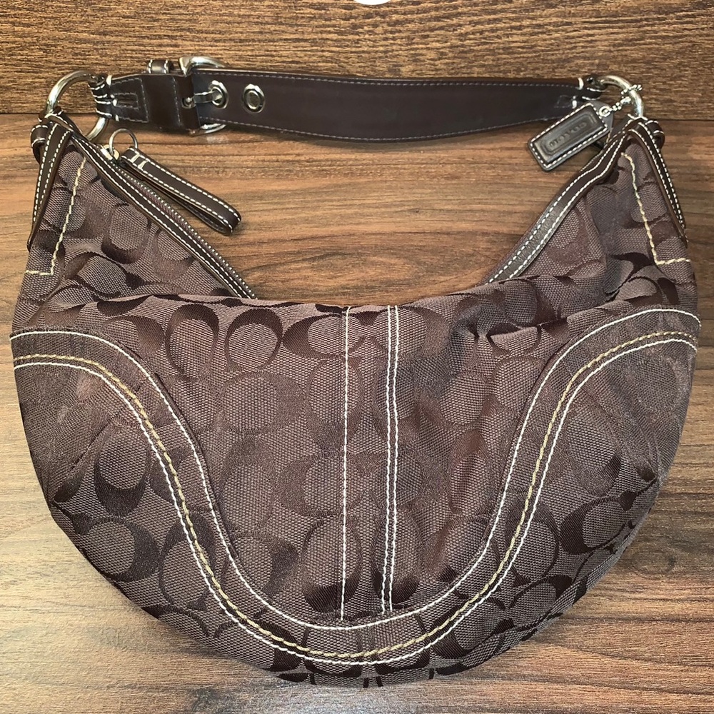 COACH signature hobo bag.